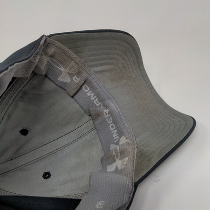 Under Armour Fitted Hat Large/XL Black Embroidered Logo Vent Holes