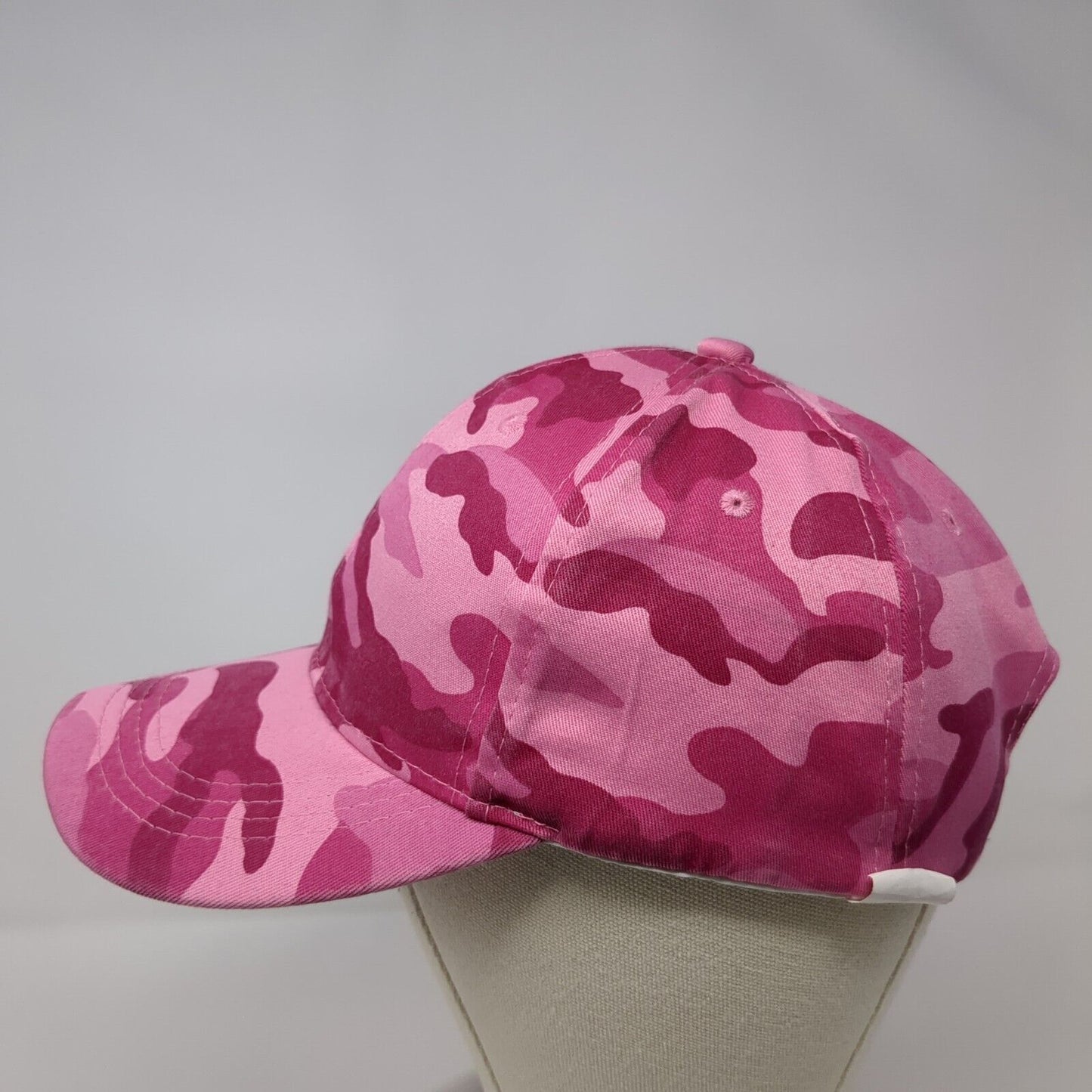 Kun Gu Slideback Hat Pink Camouflage OSFA Adjustable Blank Vent Holes
