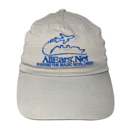 AllEars.Net Strapback Hat Tan OSFA Embroidered Vent Holes Hit Wear