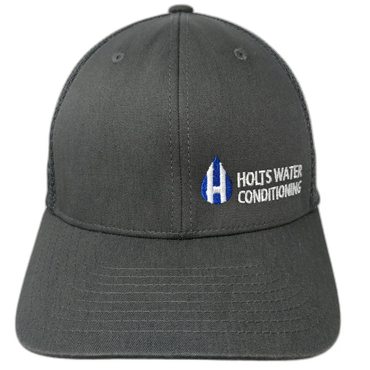 Yupoong Trucker Hat Gray One Size Holts Water Conditioning Mesh Back Snapback