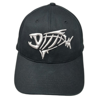 G. Loomis Baseball Cap Black One Size Fish Skeleton Logo Fishing Strapback Hat