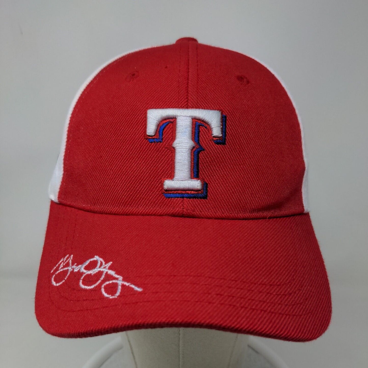 Coca Cola Mens Strapback Hat Multicolor Size OSFM Embroidered Texas Rangers Logo