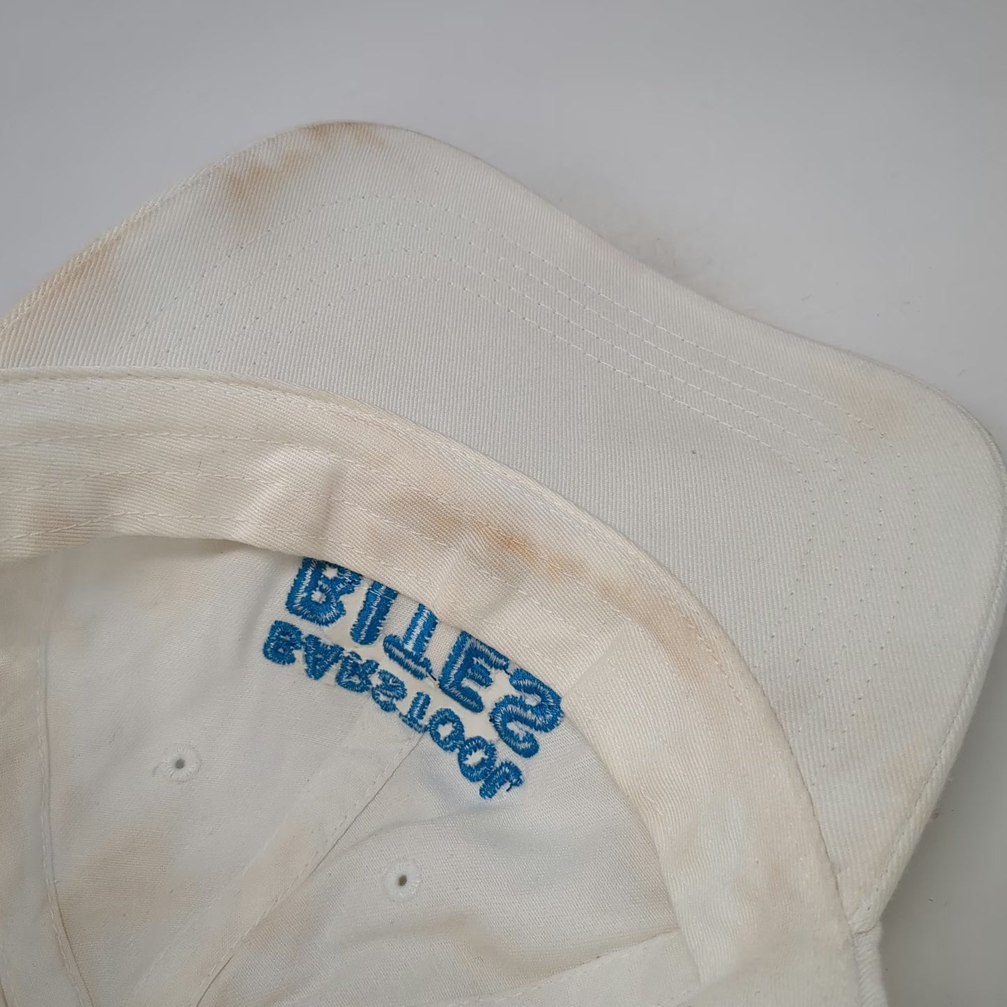 Yupoong Baseball Cap White OSFM Barstool Bites Embroidered Slideback Hat Cotton