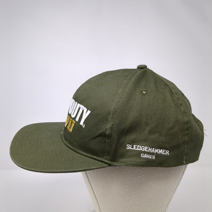 Call of Duty WWII Sledgehammer Games Snapback Hat Green OS Adjustable 6 Panel
