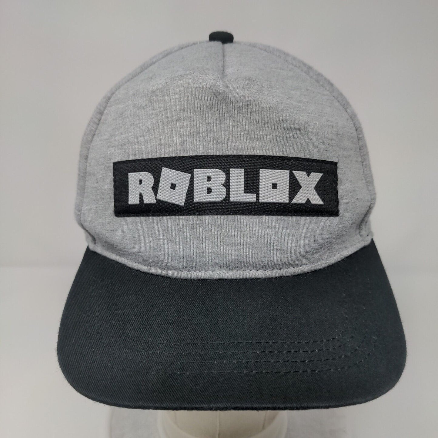 Roblox Patch Snapback Hat Gray Youth OSFM Adjustable Colorblock
