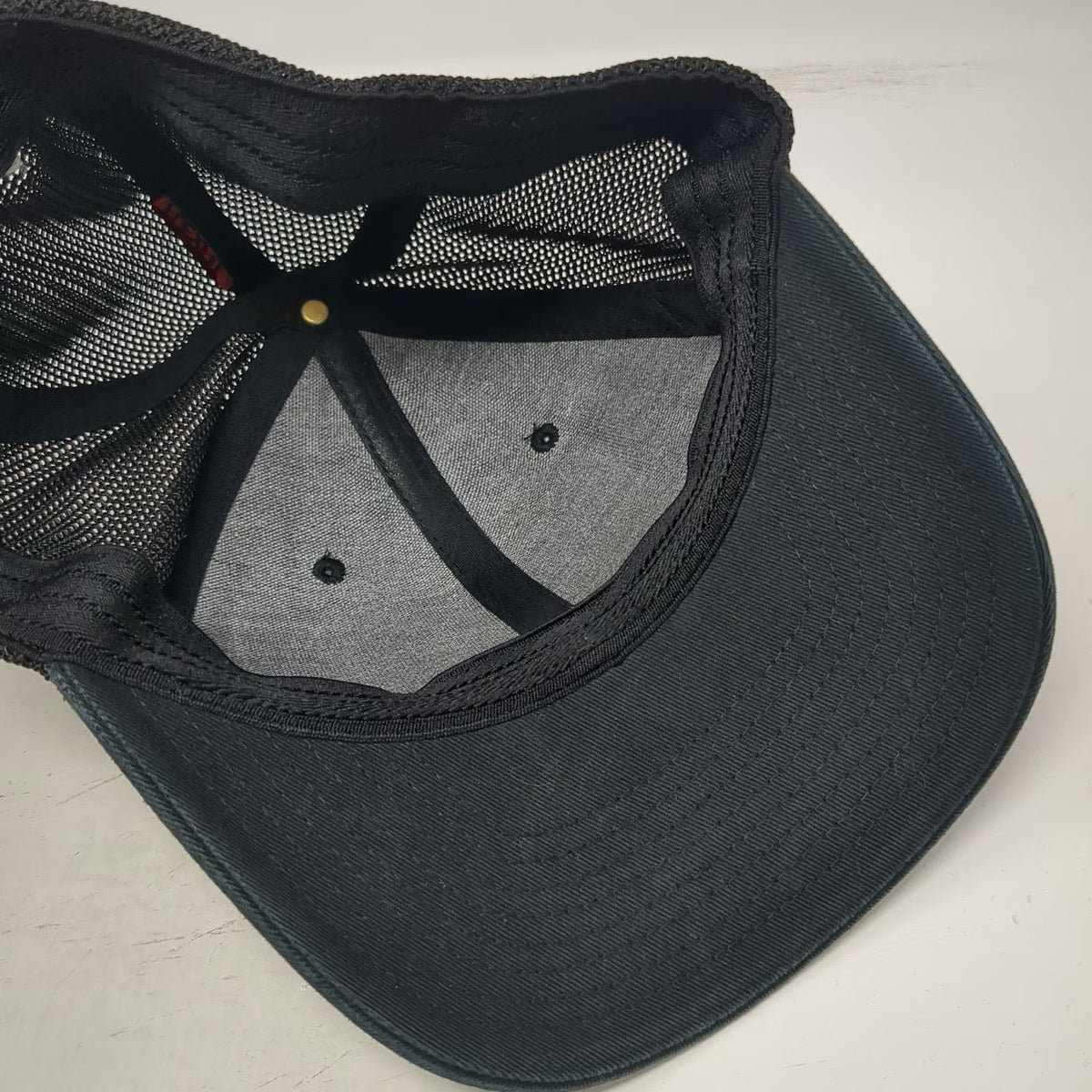 Columbia Baseball Cap Black One Size Mesh Back Distressed Pine Tree Flag Hat