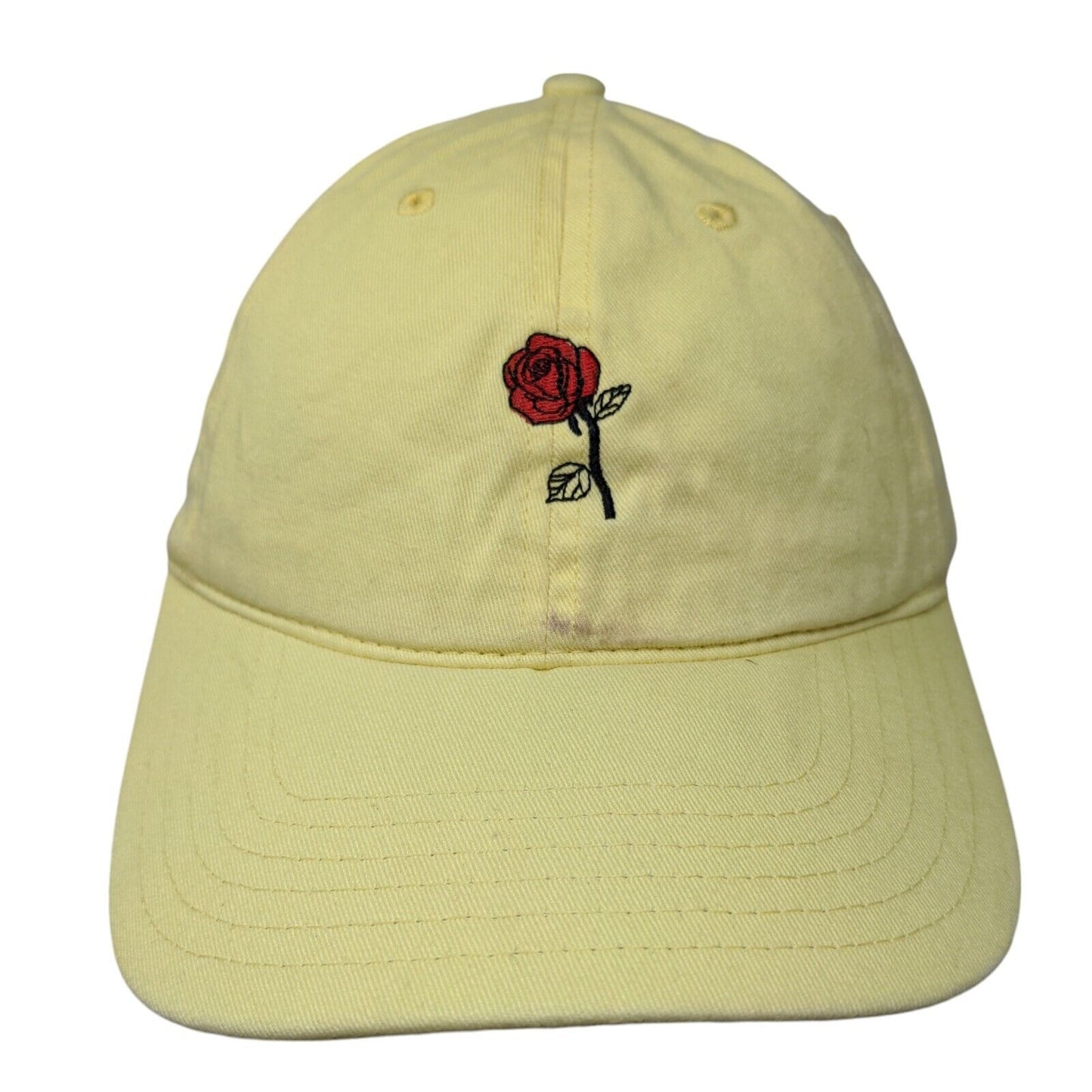 I Only Date Beasts Slideback Hat Yellow One Size Adjustable Embroidered Disney