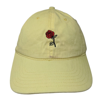 I Only Date Beasts Slideback Hat Yellow One Size Adjustable Embroidered Disney