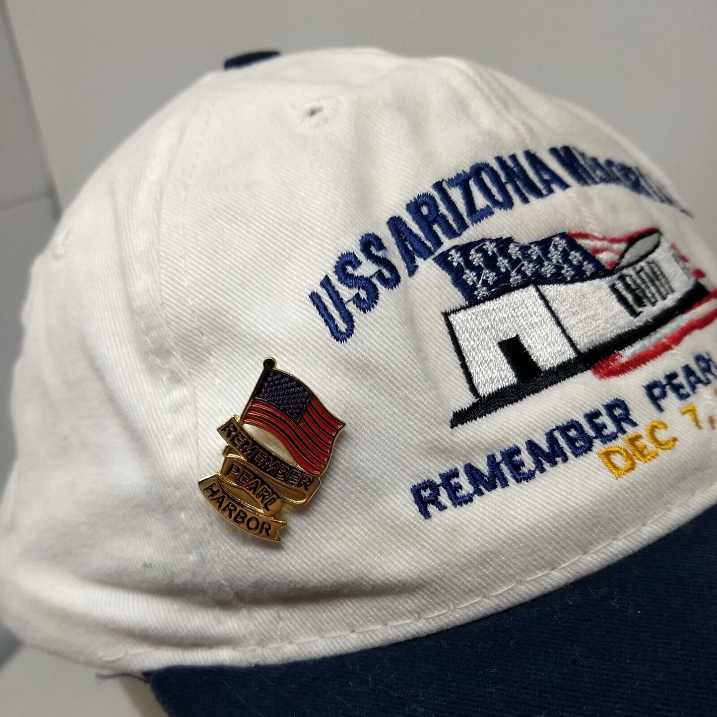 USS Arizona Memorial Snapback Hat Multi OSFA Remember Pearl Harbor