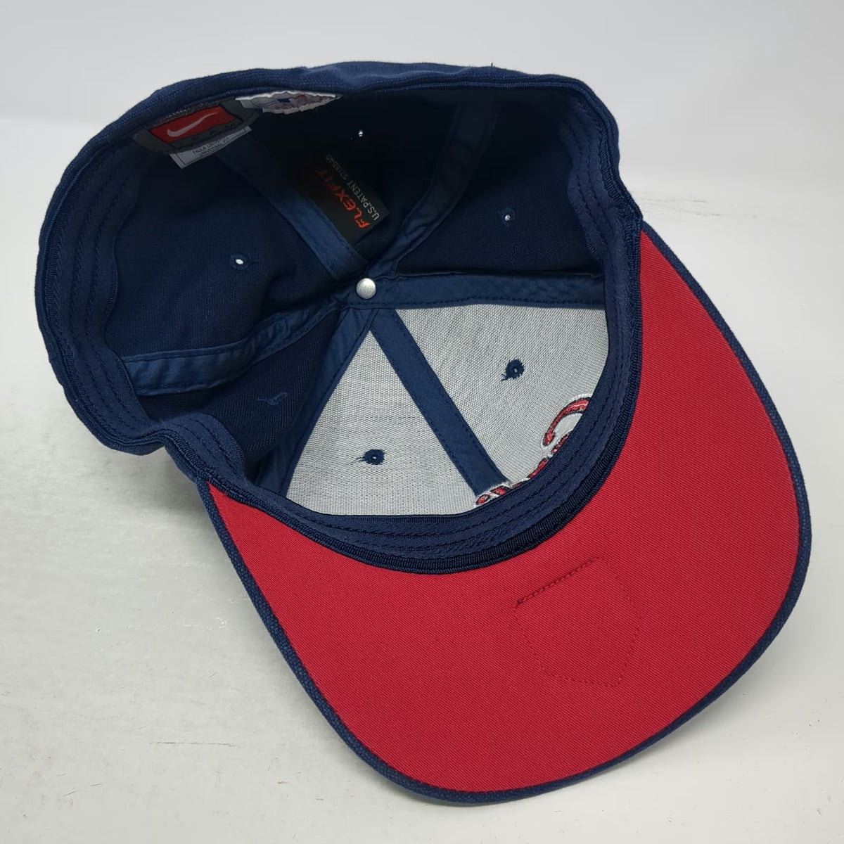 Nike MLB St. Louis Cardinals Baseball Cap Blue One Size Flexfit Red Undervisor