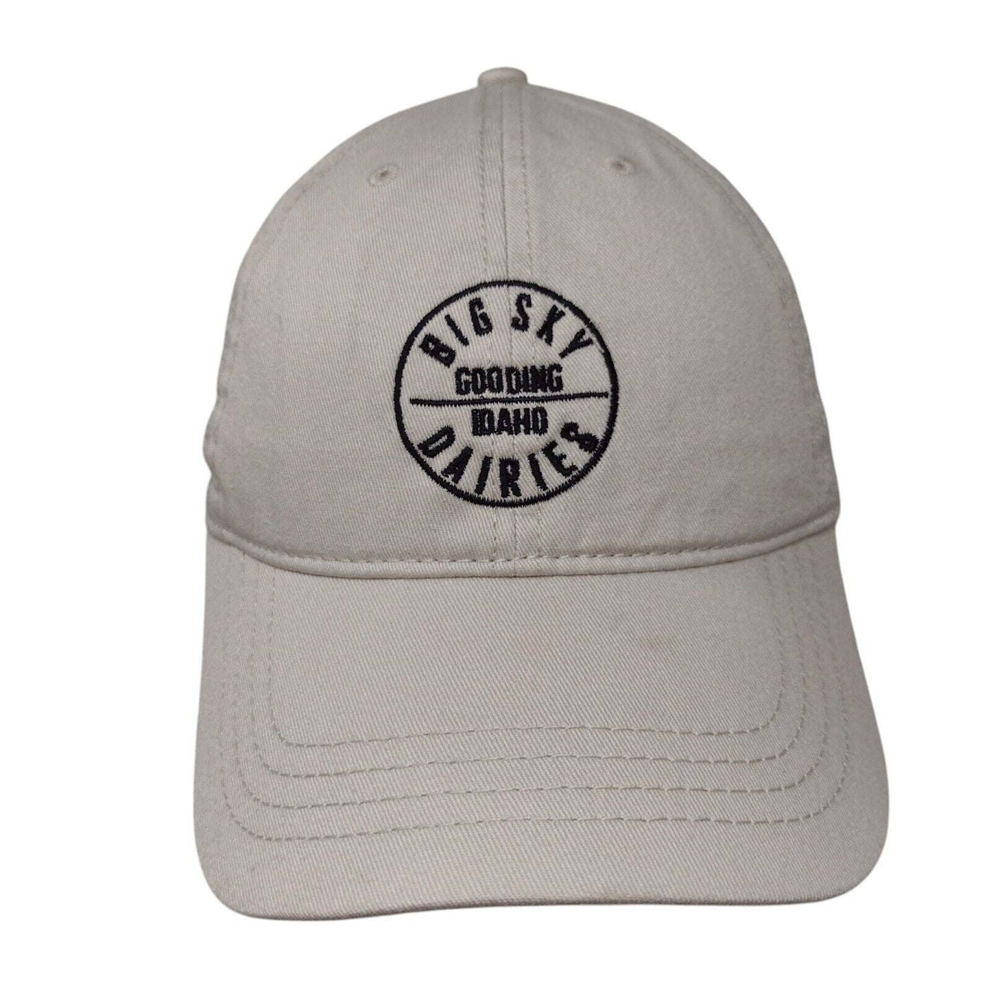 Big Sky Dairies Gooding Idaho Slideback Hat Tan One Size Adjustable Cap America