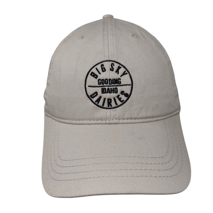 Big Sky Dairies Gooding Idaho Slideback Hat Tan One Size Adjustable Cap America