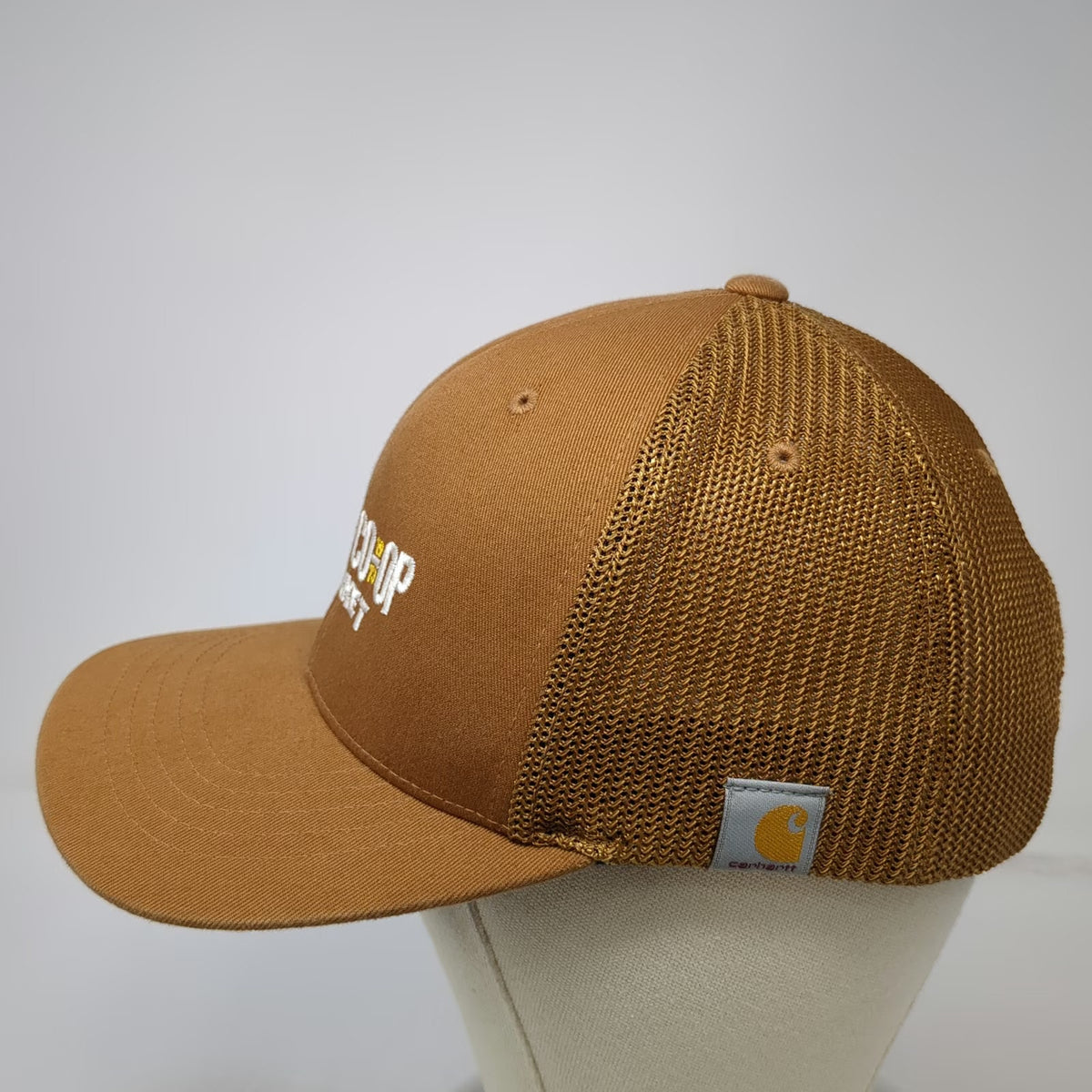 Carhartt Trucker Hat Brown One Size Boise Co-op Market Snapback Mesh Back
