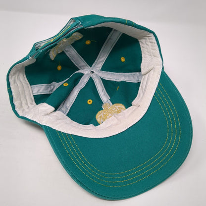 Sea Turtle Strapback Baseball Cap Blue One Size Adjustable Embroidered Mermade