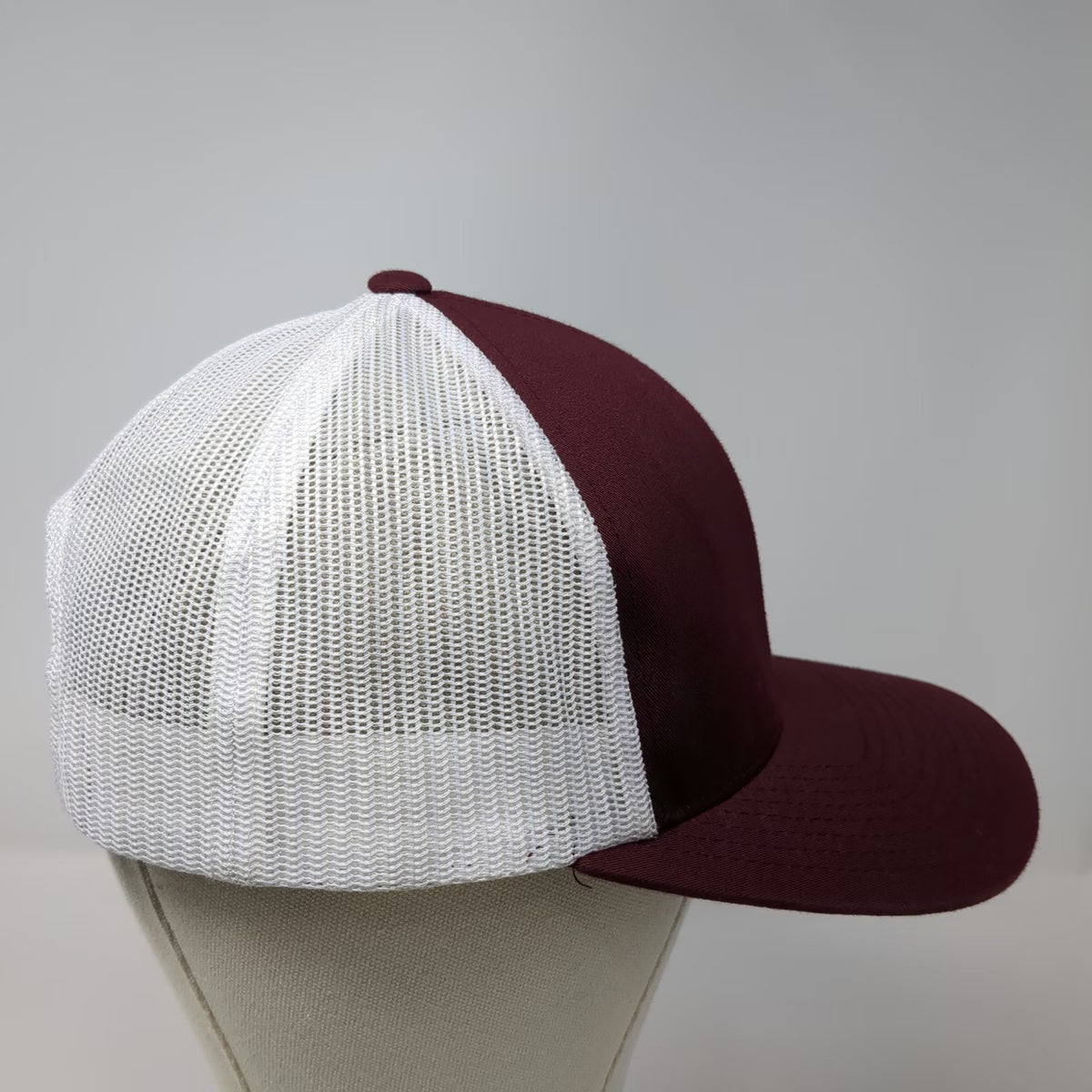 Pacific Headwear Trucker Hat Red White One Size Snapback ITC Services Mesh