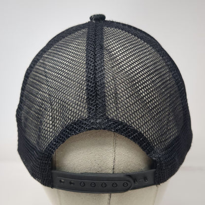 Stellas Ice Cream Trucker Hat Black One Size Snapback Mesh Back Yellow Underbrim