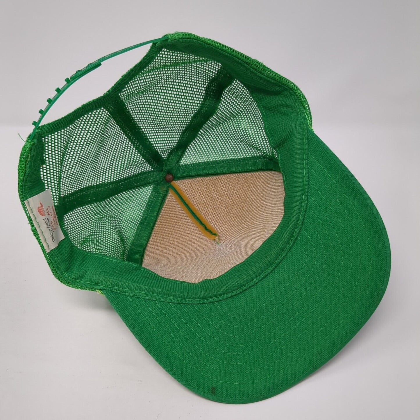 Porc Snapback Mesh Back Rope Trucker Hat Green One Size Adjustable