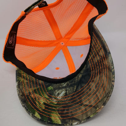 Outdoor Cap Baseball Cap Green Orange Camo One Size Mesh Telmate Shield Hat