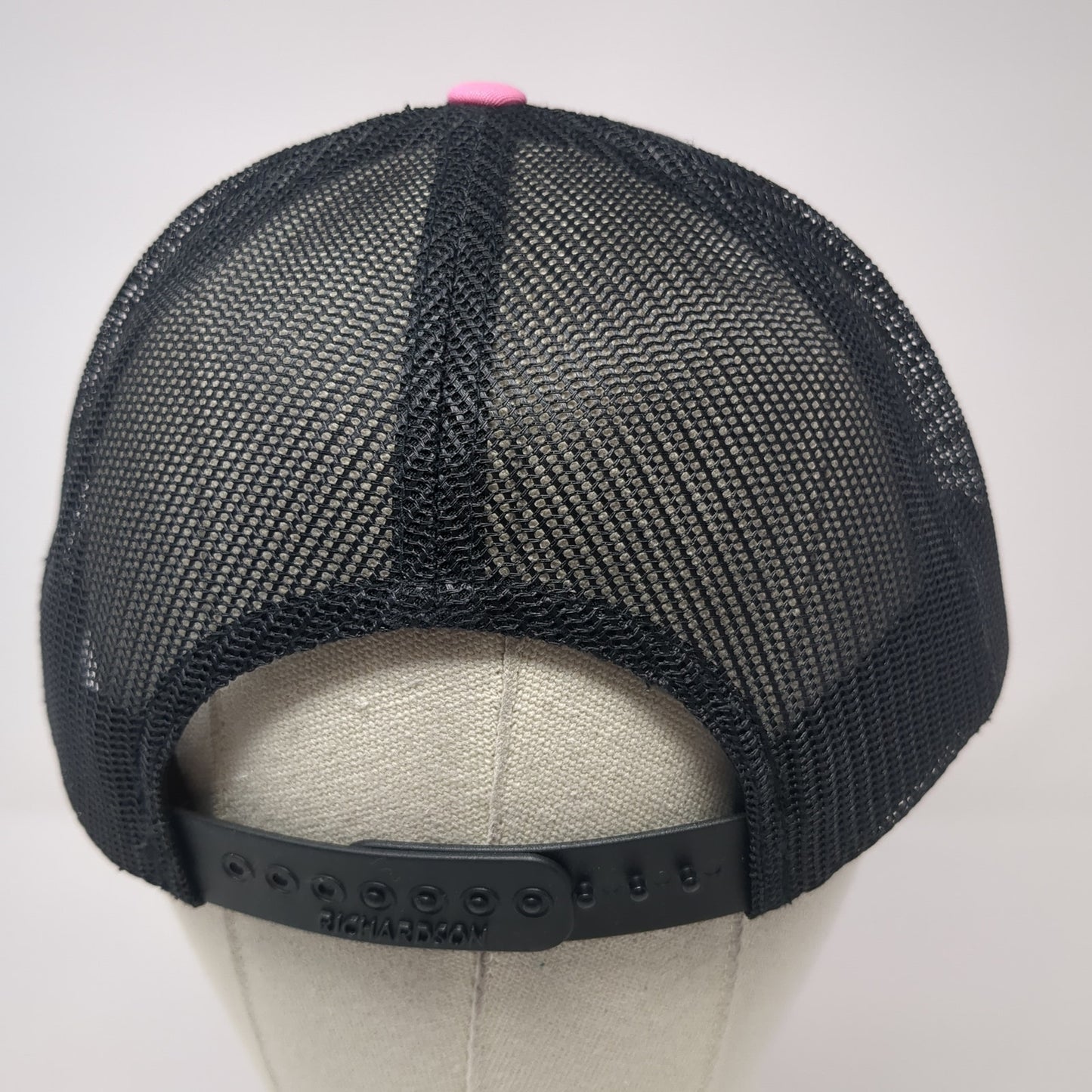 The Wyoming Club Snapback Trucker Hat Pink Large Mesh Back Richardson