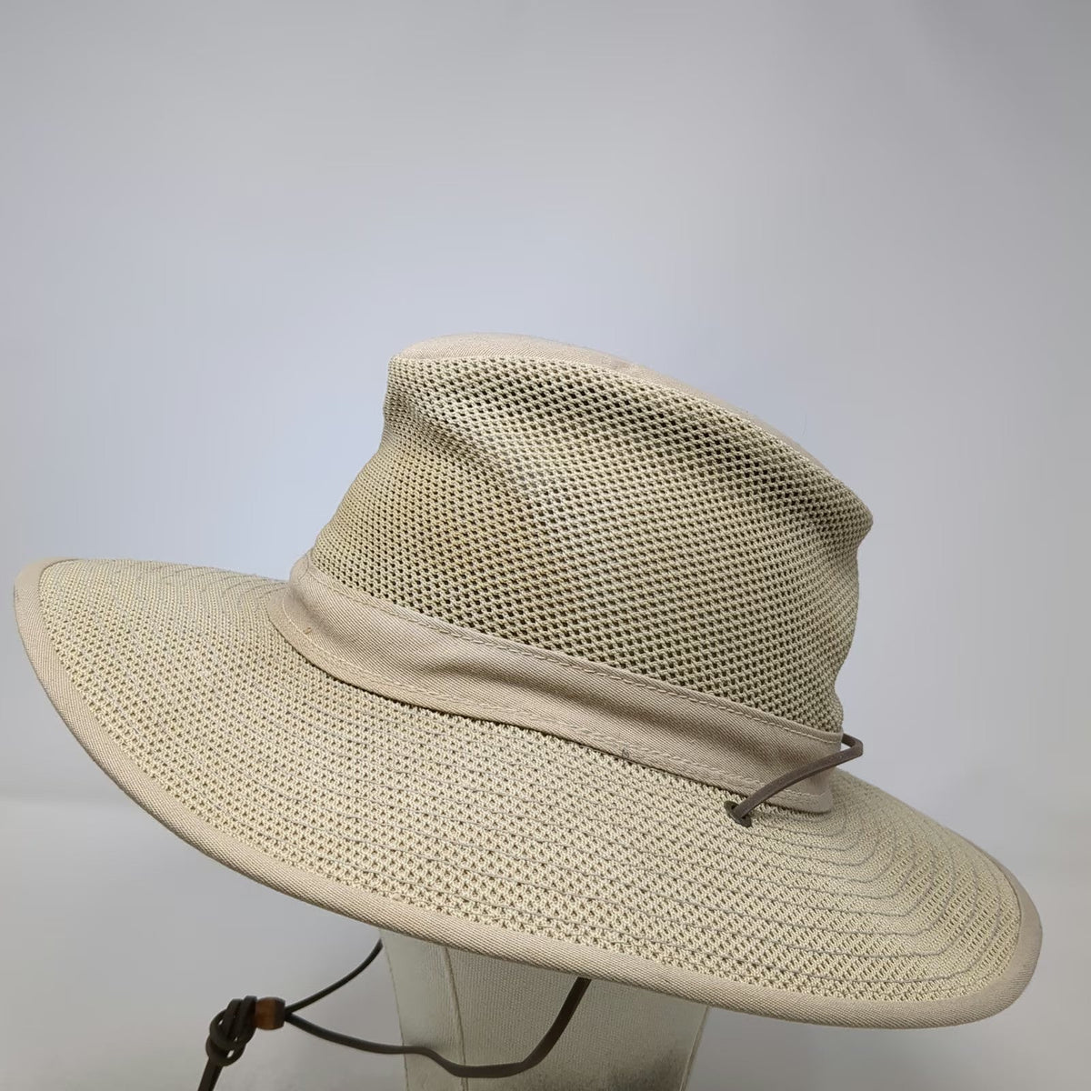 Henschel Hat Co Boonie Hat Beige L Mesh Crown Chin Strap Wide Brim Sun Hat