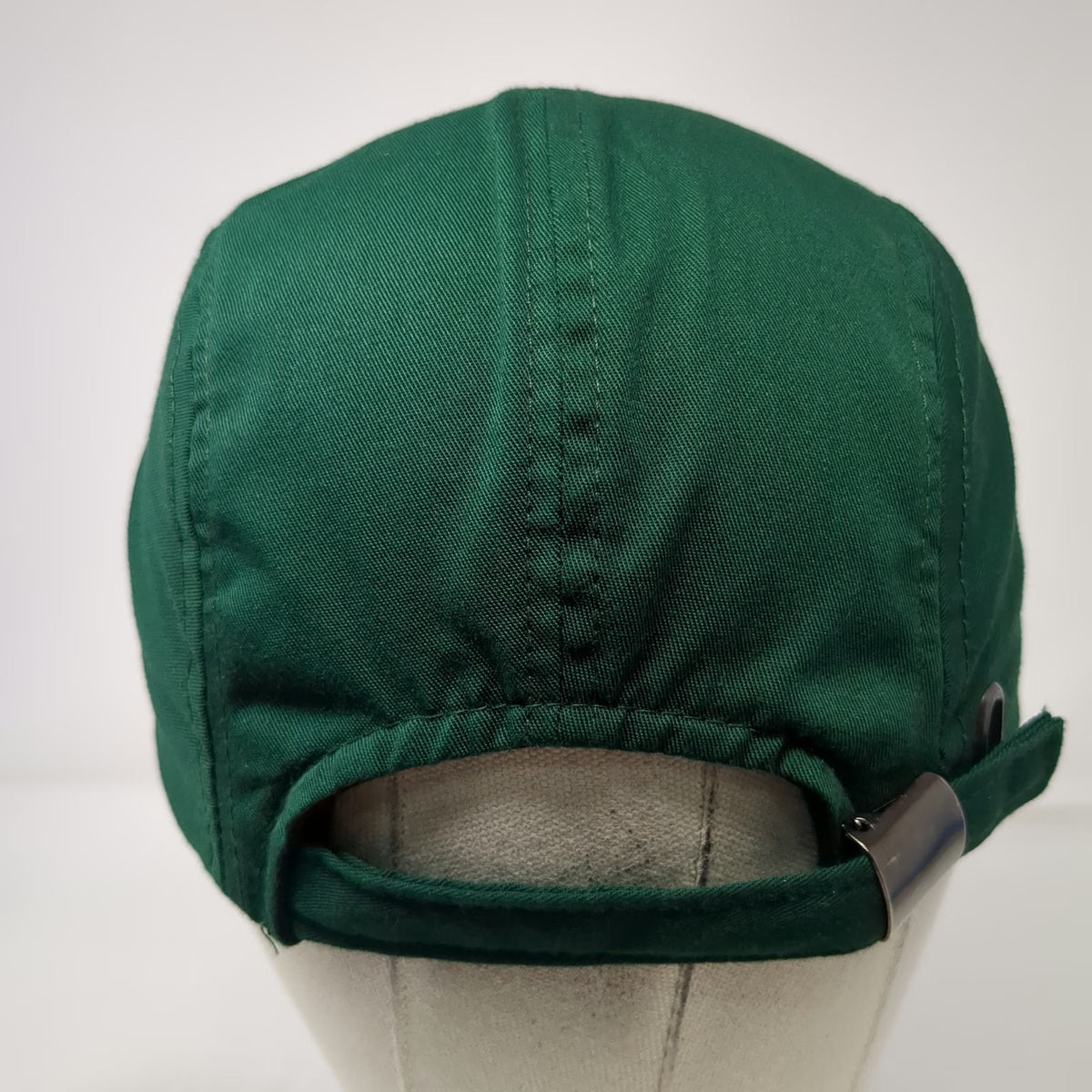 SISTA Embroidered 5 Panel Green Hat One Size Slideback Flat Bill Camper Cotton