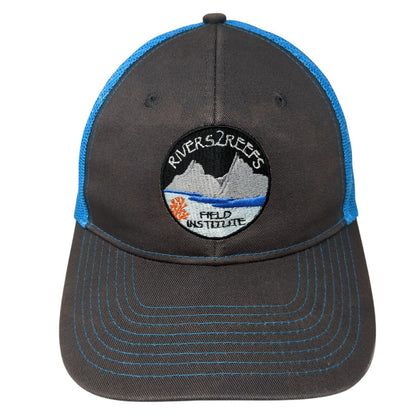 Rivers2Reefs Field Institute Snapback Trucker Hat Multi One Size Mesh Back