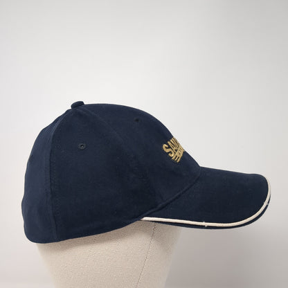 Samaritan Aviation Fitted Hat Blue Medium Embroidered Nu-Fit By KC Caps