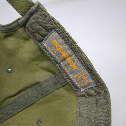 Richardson 5 Panel Hat Green One Size Slideback Black Rifle Coffee Company Patch