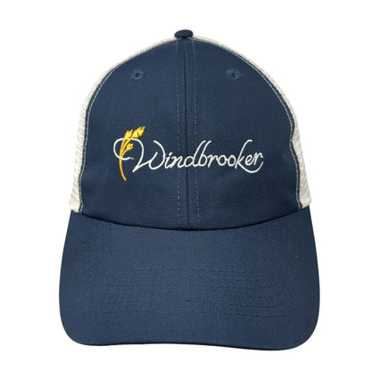 Windbrooker Snapback Trucker Hat Blue One Size Mesh Back Imperial