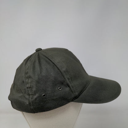 Signatures Slideback Hat Green OSFA Adjustable Solid Vent Holes Blank