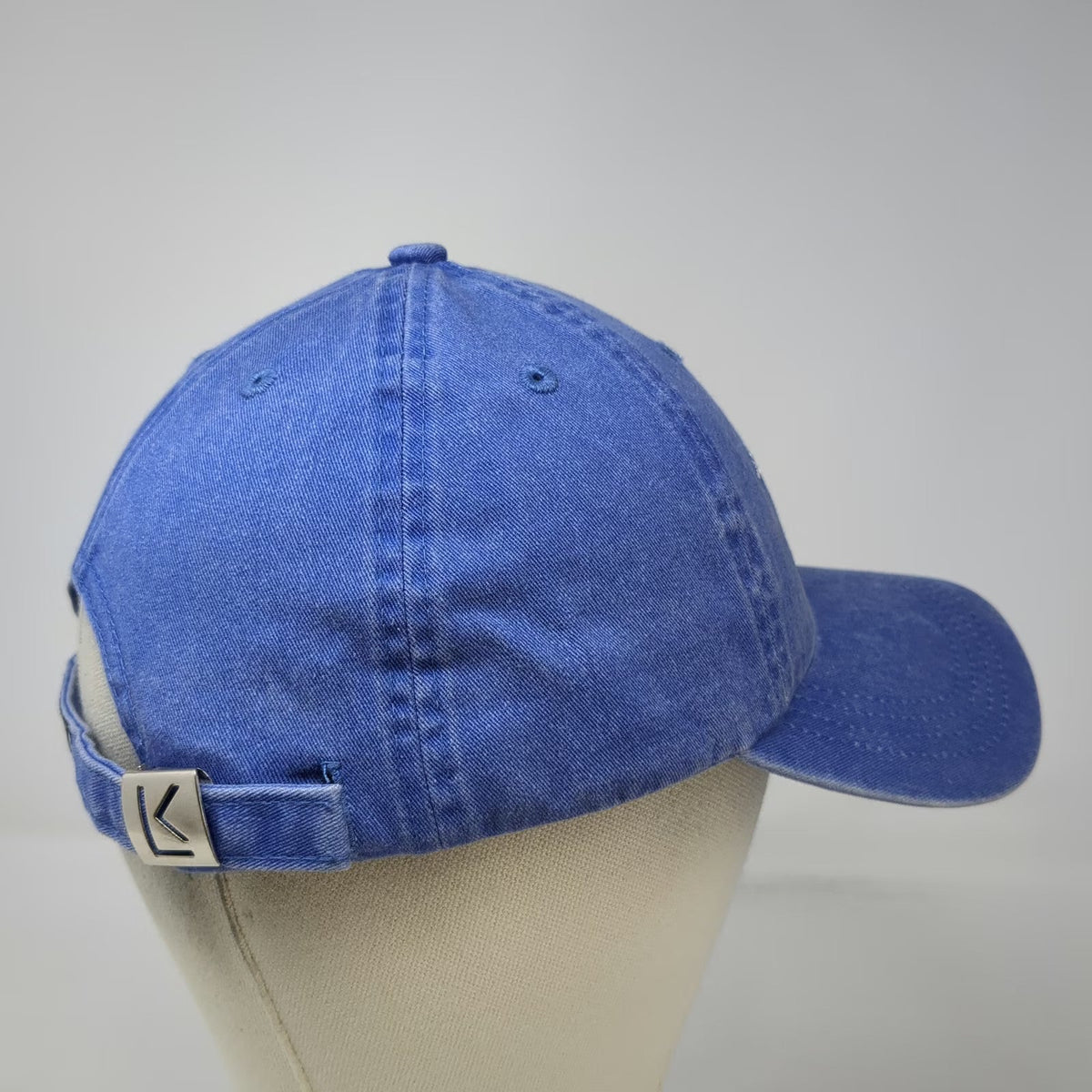 Kate Lord Baseball Cap Blue OSFM Turks & Caicos Palm Tree Slideback Cotton Hat