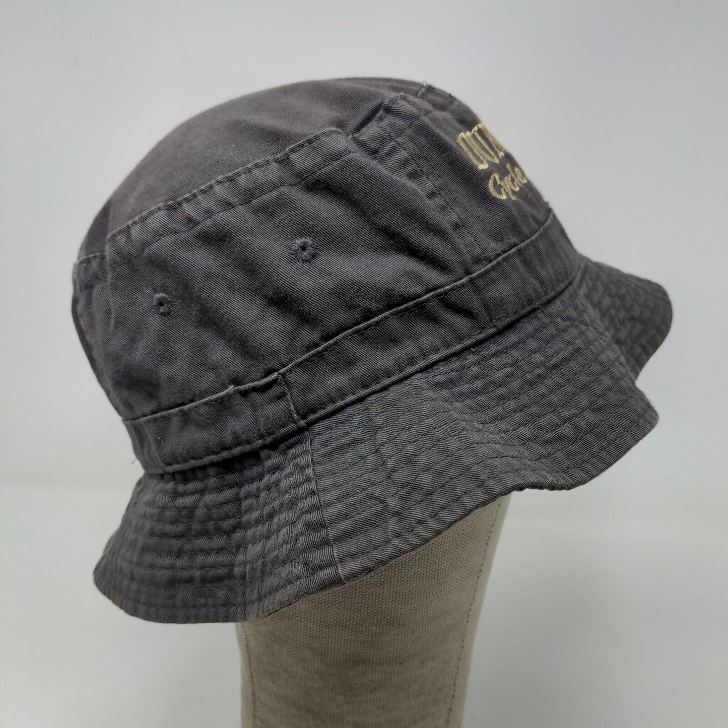 Otto Men's Butcket Hat Gray Size Small Embroidered Dungeon Cycle Repair Logo