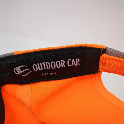 Bendix Strapback Hat Orange One Size Adjustable Outdoor Cap 6 Panel