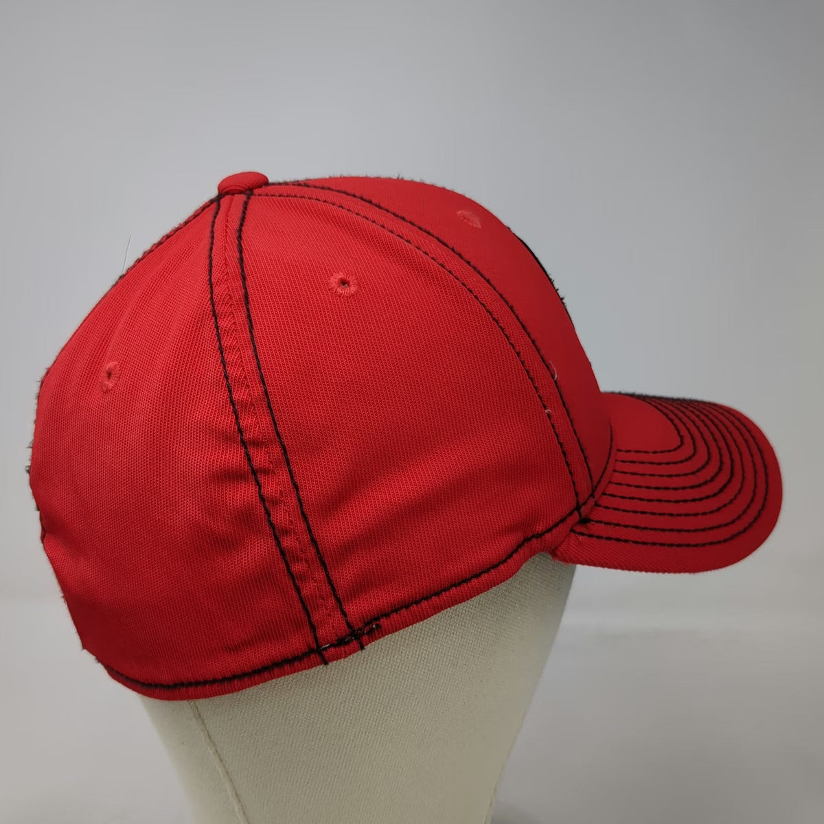 Portland Trail Blazers NBA Adidas Baseball Cap Red M Stretch Fit Logo Team Hat