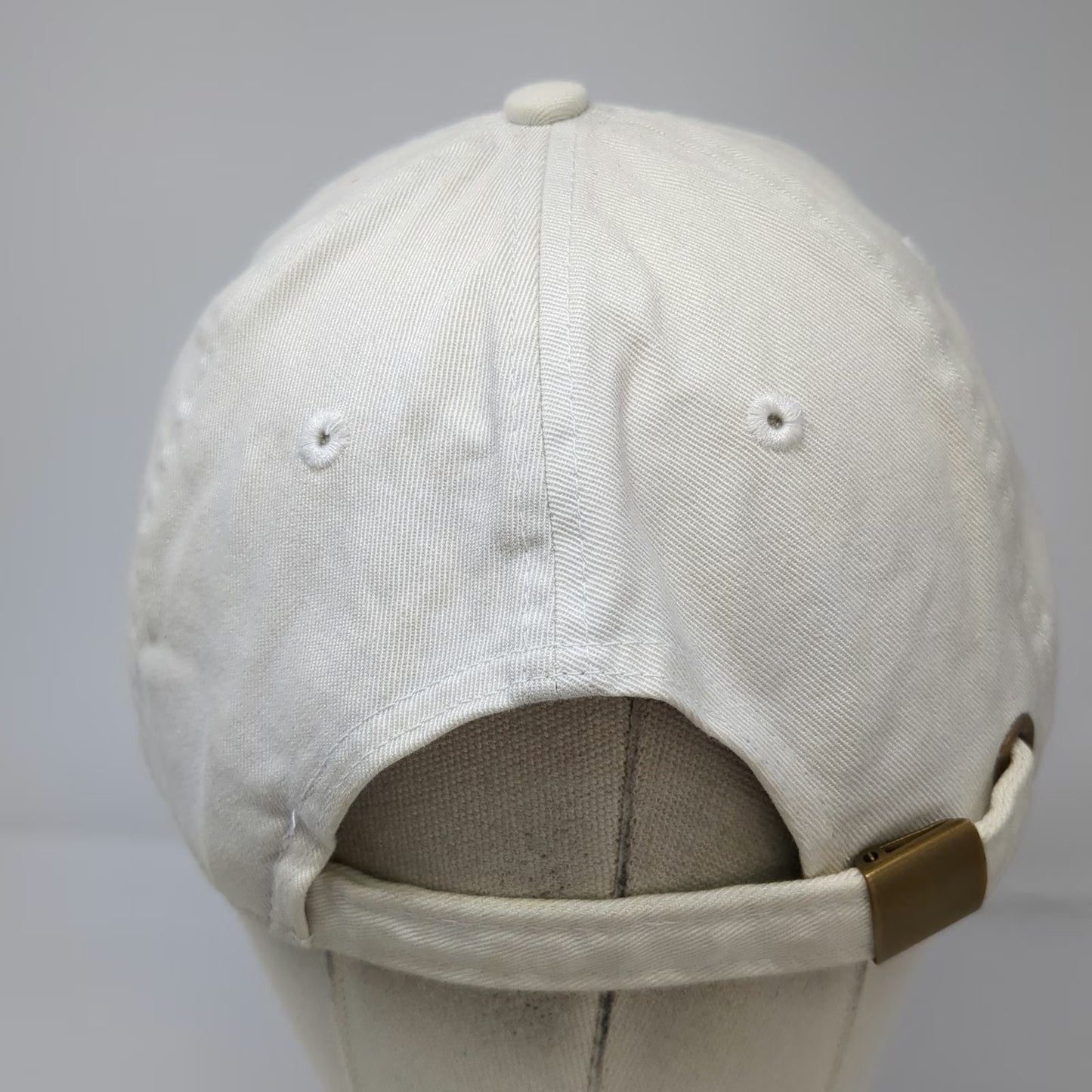 Ahead Sea Island Baseball Cap White One Size Embroidered Slideback Golf Hat