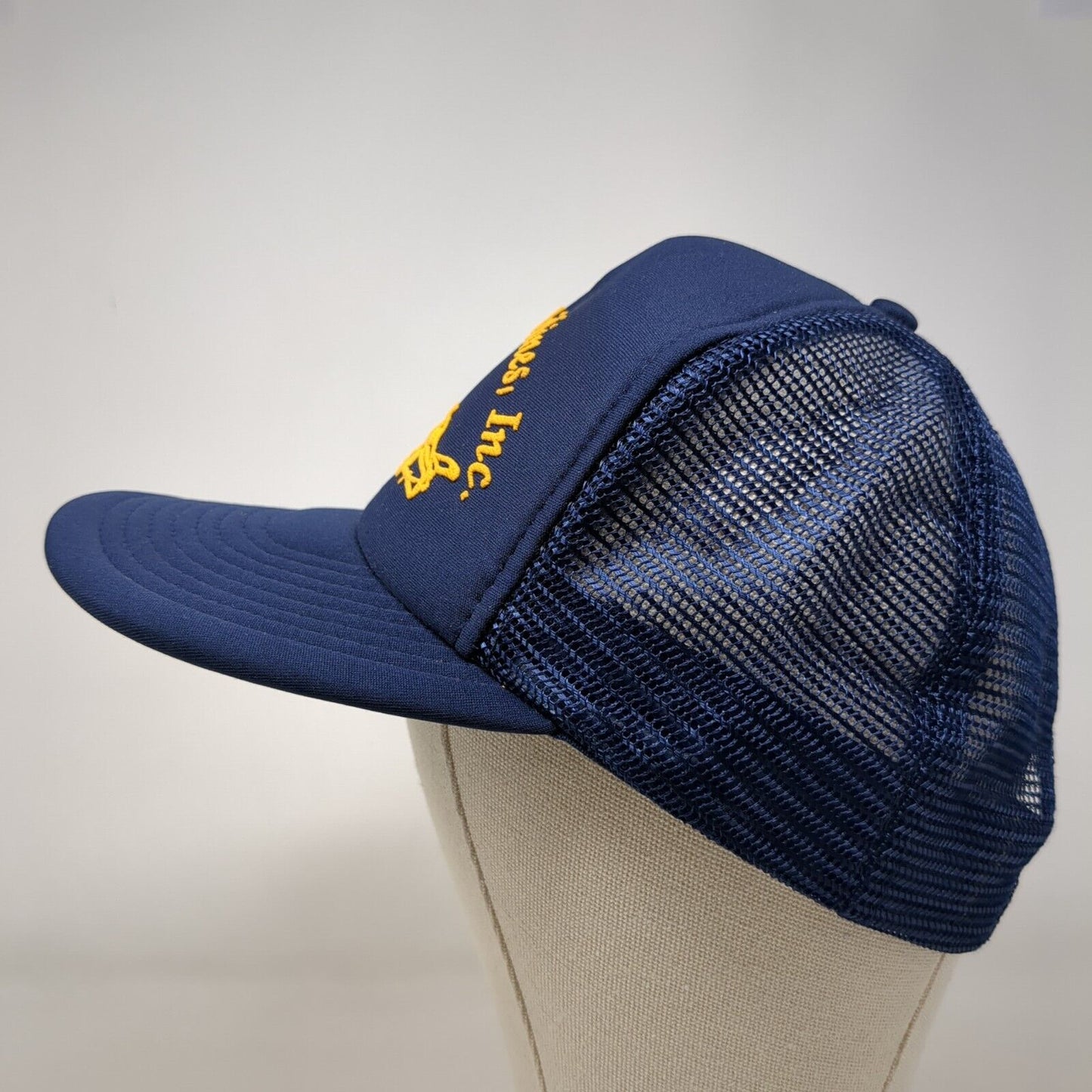 Majestic Airlines Inc Snapback Trucker Hat Blue One Size Mesh Back