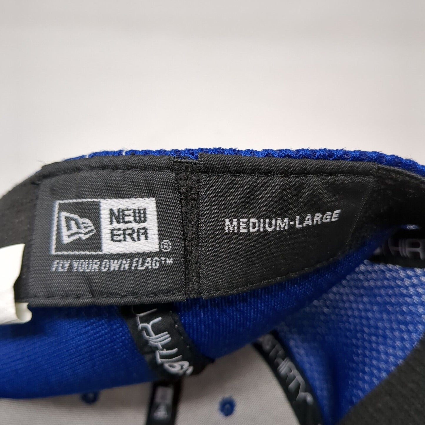 WW Fitted Trucker Hat Blue M/L Embroidered Mesh Back 6 Panel 39Thirty New Era