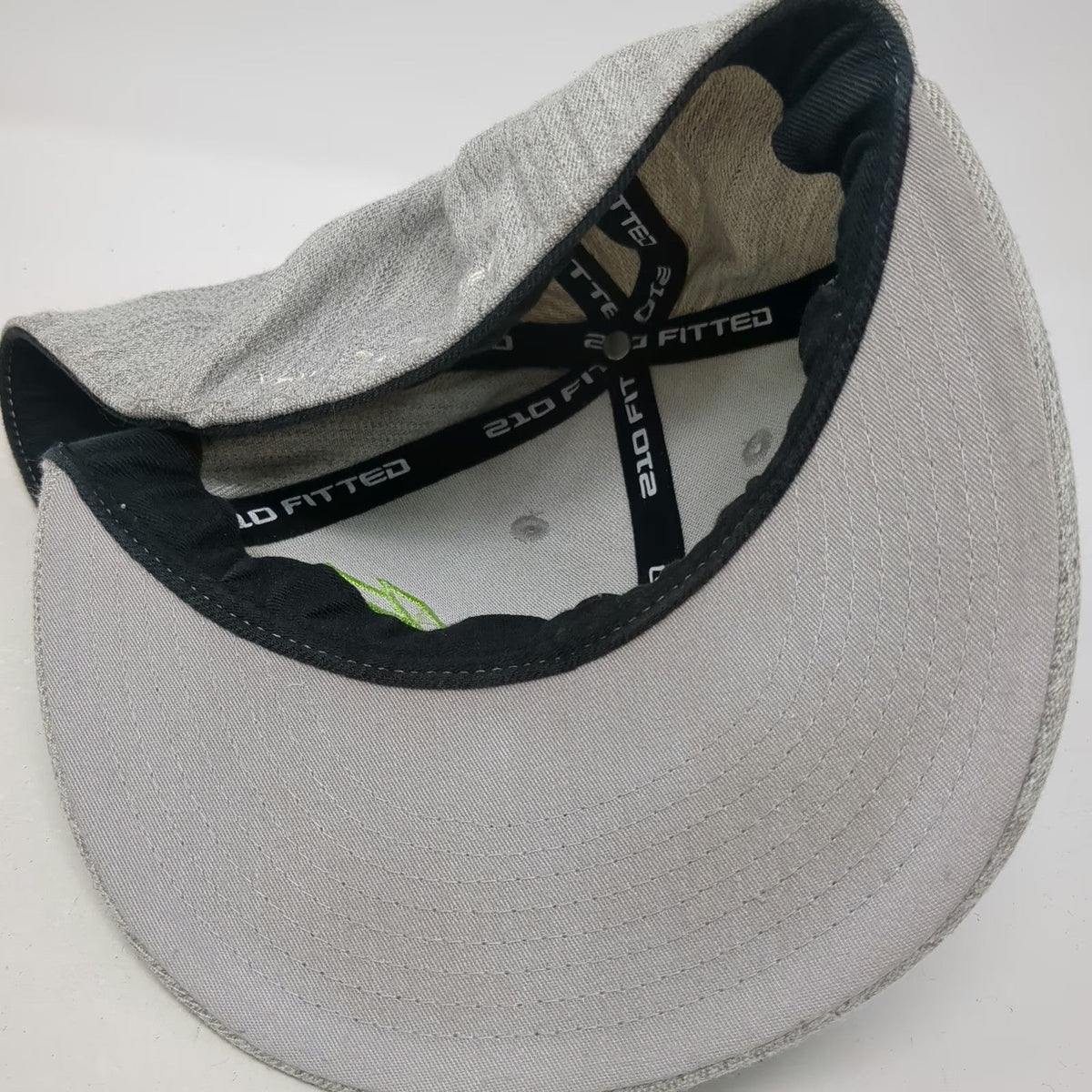 Flexfit Baseball Cap Gray One Size Fitted Yount Enterprises YE Embroidered Hat