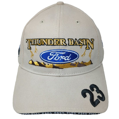 Marr Baseball Cap Beige One Size Ford Thunder Basin Gillette Wyoming 23 Hat