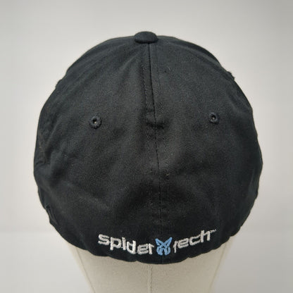 Spider Tech Fitted Hat Black 7 3/8-8 Flexfit Embroidered 430C Pacific Headwear