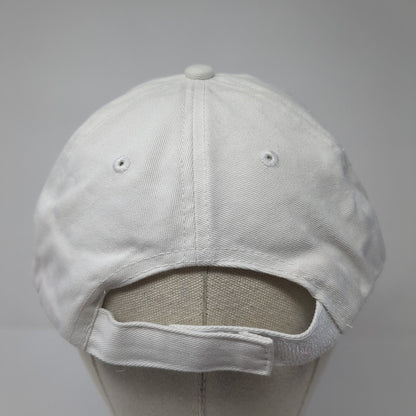 Anna Maria Island Strapback Baseball Cap White One Size Adjustable Embroidered