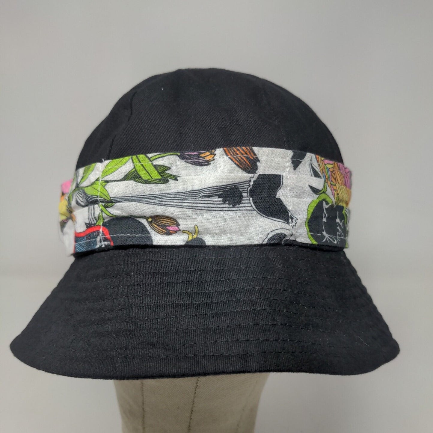 Sakroots Women's Bucket Hat Black Size OSFM 100% Cotton Bird Logo