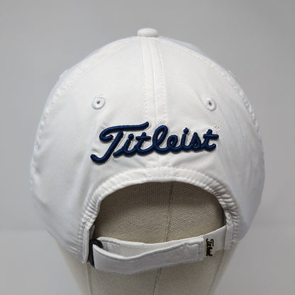 Titleist Pro V1 Strapback Golf Hat White One Size Embroidered 6 Panel