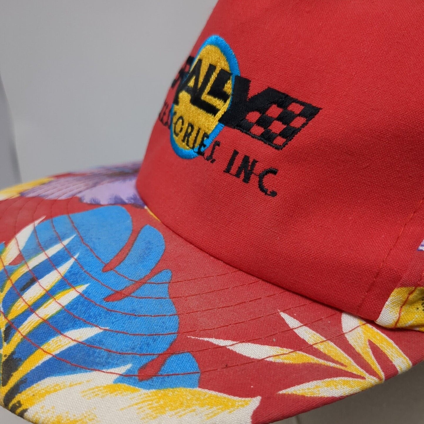 Rally Accessories Inc Snapback Hat Multi One Size Adjustable Embroidered Floral