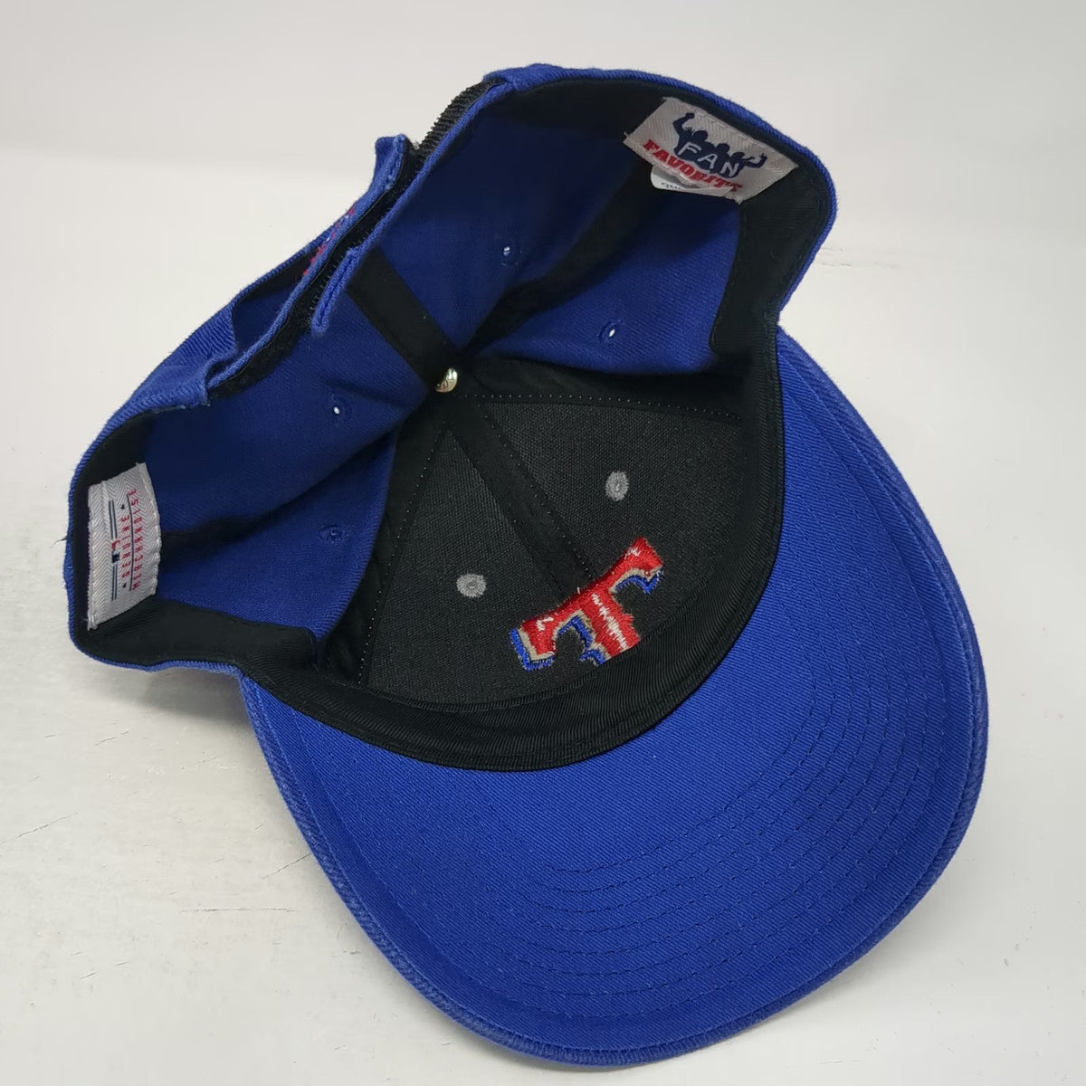 Fan Favorite Baseball Cap Blue Gray One Size Texas Rangers MLB Strapback Hat