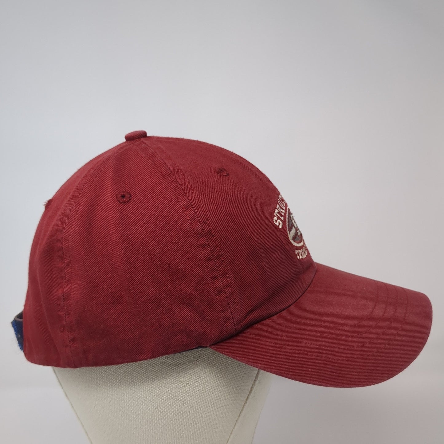 Structure Track & Field Strapback Hat Red One Size Adjustable 6 Panel
