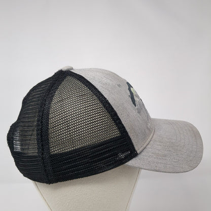 The North Face Bear Snapback Trucker Hat Gray One Size Mesh Back 6 Panel