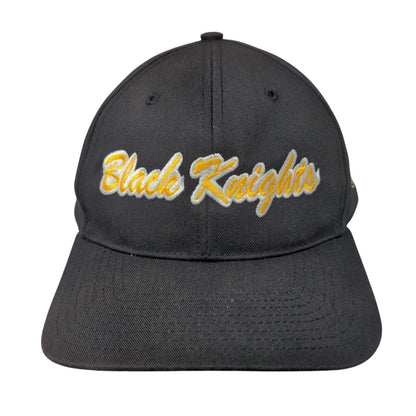 Black Knights Strapback Hat Black Medium-Large Embroidered Richardson