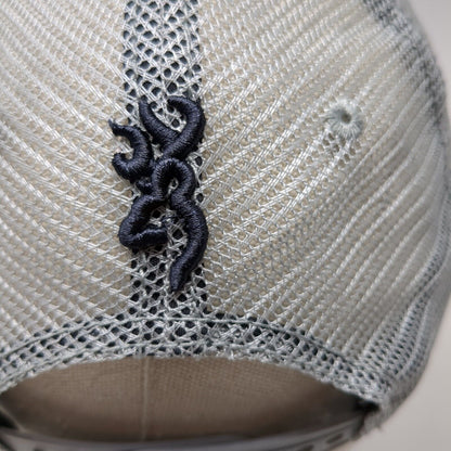 Browning Flag Patch Snapback Trucker Hat Multi One Size Mesh Back