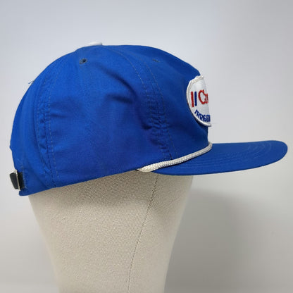 Baseball Cap Blue One Size CrownAm Irrigation Equipment Rope Green Underbrim Hat